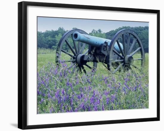 Artillery Cannon, Petersburg National Battlefield Park, Virginia, USA-Charles Gurche-Framed Photographic Print