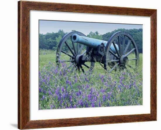 Artillery Cannon, Petersburg National Battlefield Park, Virginia, USA-Charles Gurche-Framed Photographic Print