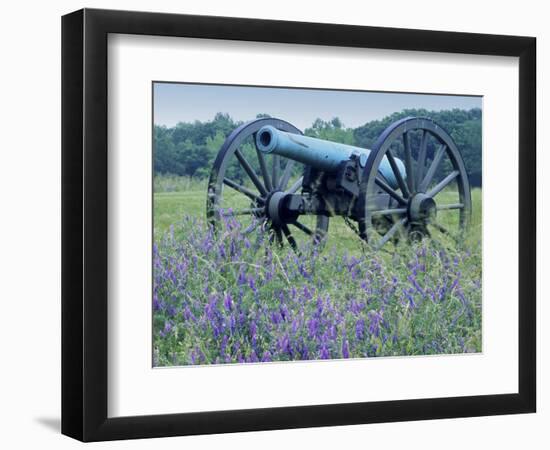 Artillery Cannon, Petersburg National Battlefield Park, Virginia, USA-Charles Gurche-Framed Photographic Print