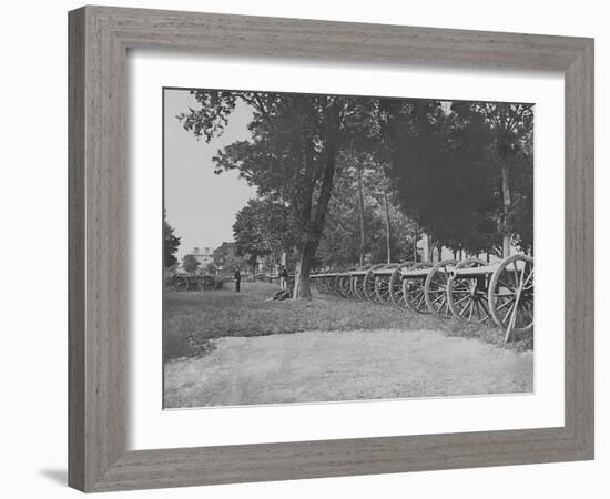 Artillery Park During the American Civil War-Stocktrek Images-Framed Photographic Print