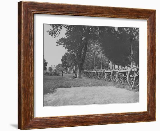 Artillery Park During the American Civil War-Stocktrek Images-Framed Photographic Print