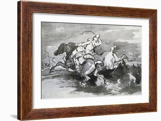 Artilleryman Leading His Horses into the Field, 1913-Theodore Gericault-Framed Giclee Print