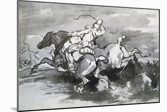 Artilleryman Leading His Horses into the Field, 1913-Theodore Gericault-Mounted Giclee Print