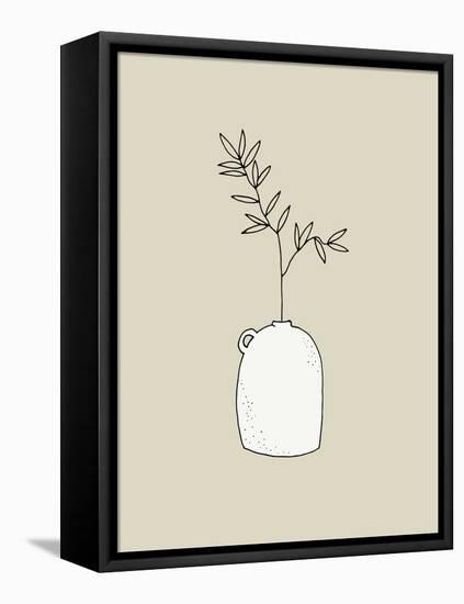 Artisan Chic Potted Branch 1-Sweet Melody Designs-Framed Stretched Canvas