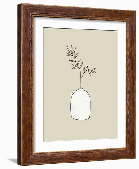 Artisan Chic Potted Branch 1-Sweet Melody Designs-Framed Art Print