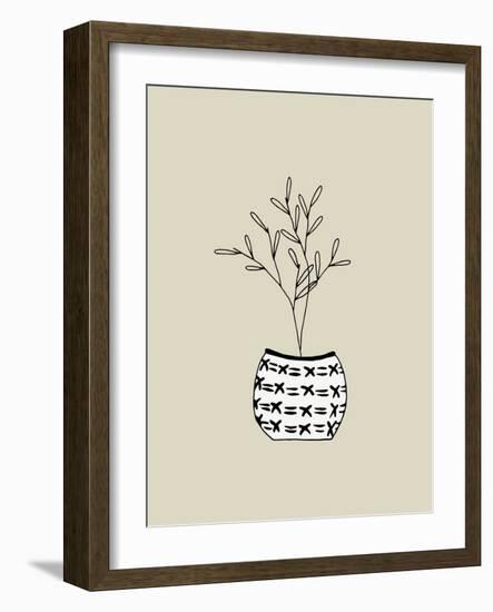 Artisan Chic Potted Branch 2-Sweet Melody Designs-Framed Art Print