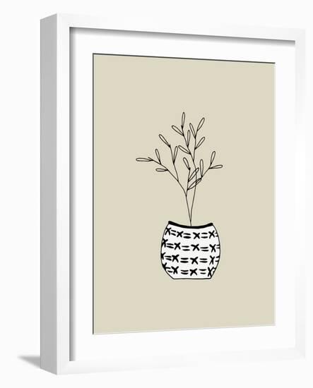 Artisan Chic Potted Branch 2-Sweet Melody Designs-Framed Art Print