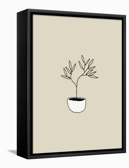 Artisan Chic Potted Branch 5-Sweet Melody Designs-Framed Stretched Canvas