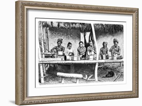 Artisans from Burma (Myanma), 1895-E Ronjat-Framed Giclee Print