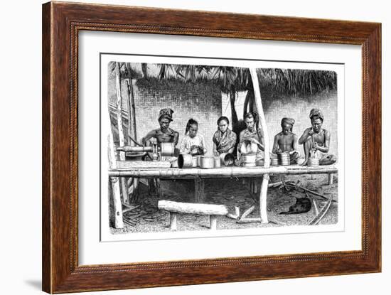 Artisans from Burma (Myanma), 1895-E Ronjat-Framed Giclee Print