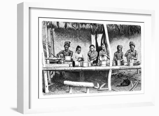 Artisans from Burma (Myanma), 1895-E Ronjat-Framed Giclee Print