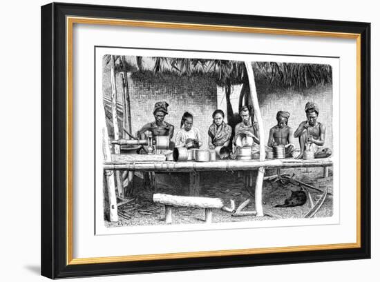 Artisans from Burma (Myanma), 1895-E Ronjat-Framed Giclee Print