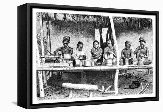 Artisans from Burma (Myanma), 1895-E Ronjat-Framed Premier Image Canvas