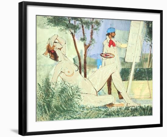 Artist and Model-Jim Jonson-Framed Limited Edition