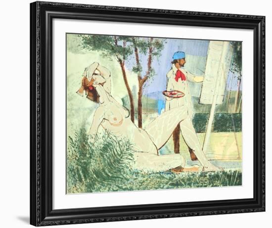 Artist and Model-Jim Jonson-Framed Limited Edition