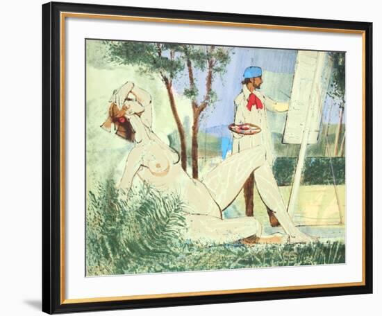 Artist and Model-Jim Jonson-Framed Limited Edition