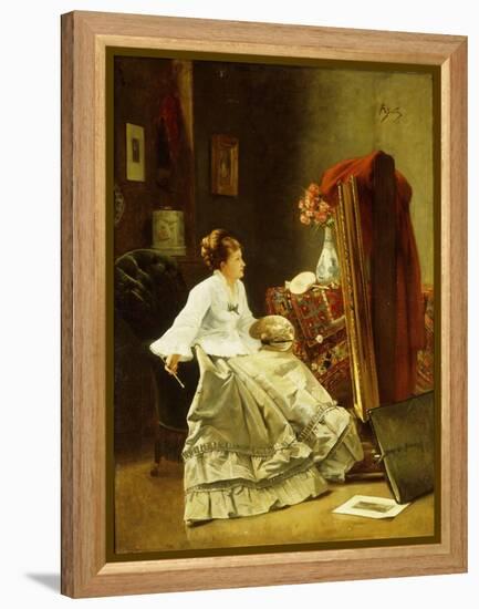 Artist at Work-Alfred Emile Stevens-Framed Premier Image Canvas