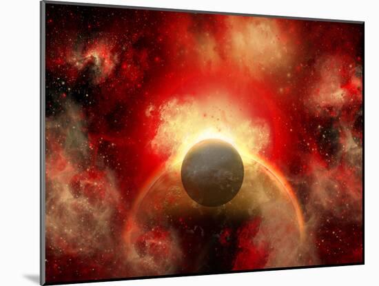 Artist' Concept Illustrating the Explosion of a Supernova-Stocktrek Images-Mounted Photographic Print