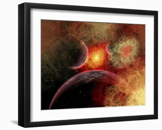 Artist' Concept Illustrating the Stellar Explosion of a Supernova-Stocktrek Images-Framed Photographic Print