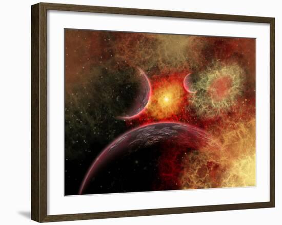 Artist' Concept Illustrating the Stellar Explosion of a Supernova-Stocktrek Images-Framed Photographic Print