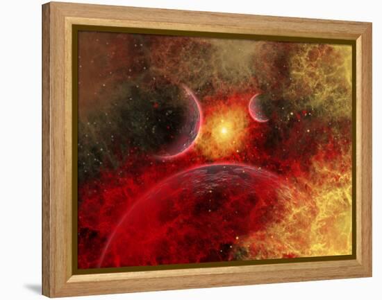 Artist' Concept Illustrating the Stellar Explosion of a Supernova-Stocktrek Images-Framed Premier Image Canvas