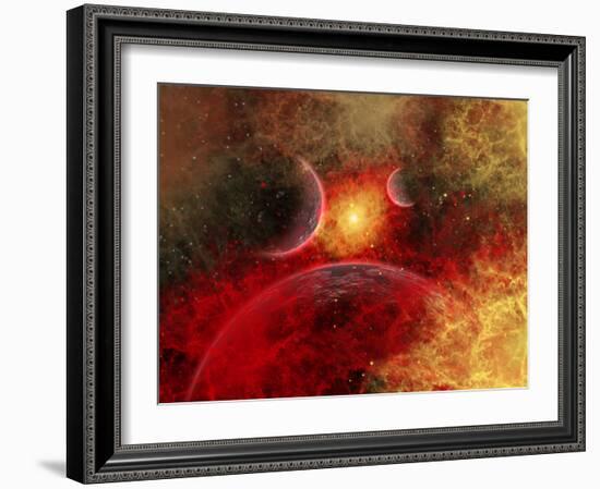 Artist' Concept Illustrating the Stellar Explosion of a Supernova-Stocktrek Images-Framed Photographic Print