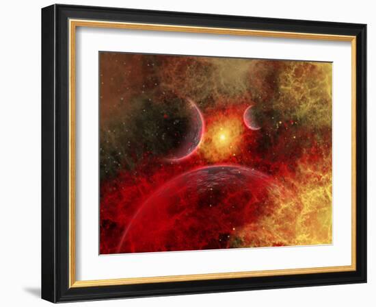 Artist' Concept Illustrating the Stellar Explosion of a Supernova-Stocktrek Images-Framed Photographic Print