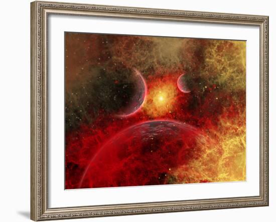 Artist' Concept Illustrating the Stellar Explosion of a Supernova-Stocktrek Images-Framed Photographic Print