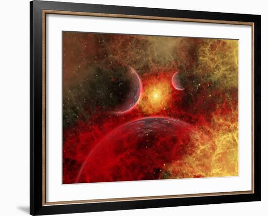 Artist' Concept Illustrating the Stellar Explosion of a Supernova-Stocktrek Images-Framed Photographic Print