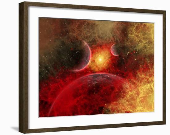 Artist' Concept Illustrating the Stellar Explosion of a Supernova-Stocktrek Images-Framed Photographic Print