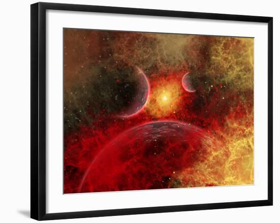 Artist' Concept Illustrating the Stellar Explosion of a Supernova-Stocktrek Images-Framed Photographic Print