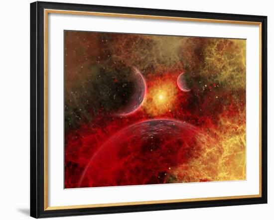 Artist' Concept Illustrating the Stellar Explosion of a Supernova-Stocktrek Images-Framed Photographic Print