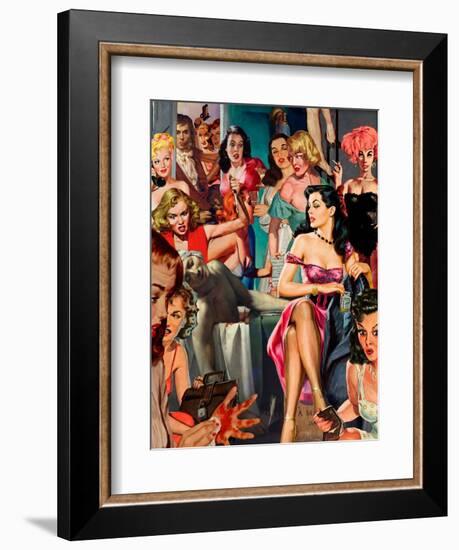 Artist in Hallway-Barry Kite-Framed Premium Giclee Print