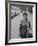 Artist Jeanne Modigliani with Bread She Just Got from the Bakery-Ralph Crane-Framed Photographic Print