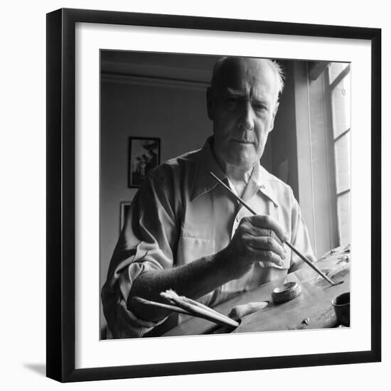 Artist Lyonel Charles Feininger (July 17, 1871- January 13, 1956), New York, NY, June 1951-Andreas Feininger-Framed Photographic Print