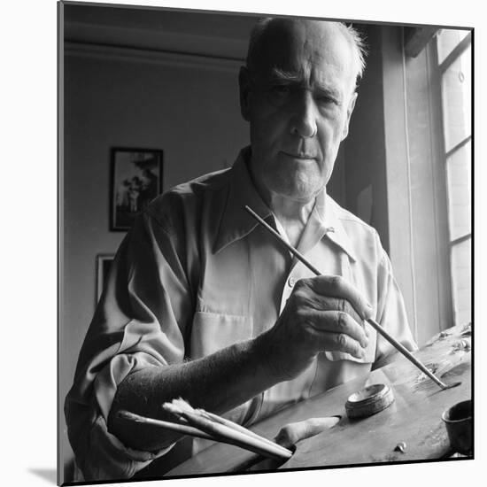 Artist Lyonel Charles Feininger (July 17, 1871- January 13, 1956), New York, NY, June 1951-Andreas Feininger-Mounted Photographic Print