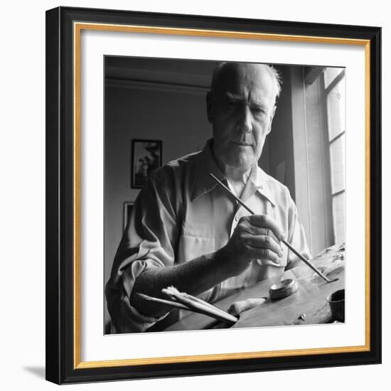 Artist Lyonel Charles Feininger (July 17, 1871- January 13, 1956), New York, NY, June 1951-Andreas Feininger-Framed Photographic Print