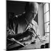 Artist Lyonel Feininger at Work-Andreas Feininger-Mounted Premium Photographic Print