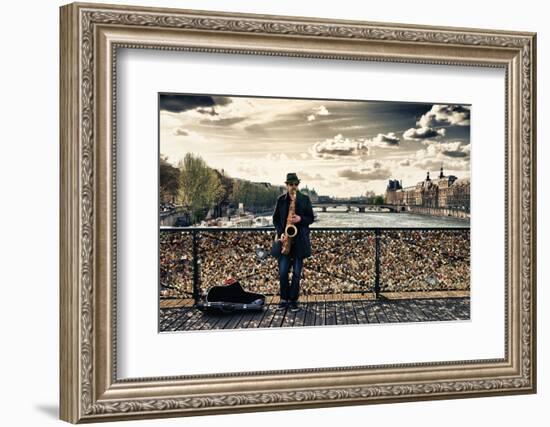 Artist - Pont des Arts - Paris - France-Philippe Hugonnard-Framed Photographic Print