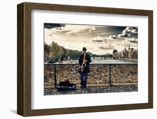 Artist - Pont des Arts - Paris - France-Philippe Hugonnard-Framed Photographic Print
