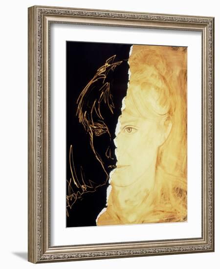 Artist's Abstract Depiction of Schizophrenia-David Gifford-Framed Photographic Print