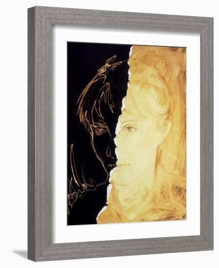 Artist's Abstract Depiction of Schizophrenia-David Gifford-Framed Photographic Print