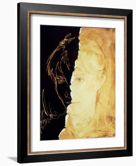 Artist's Abstract Depiction of Schizophrenia-David Gifford-Framed Photographic Print