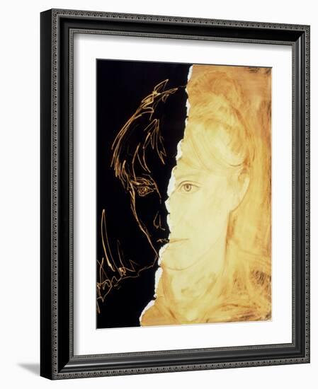 Artist's Abstract Depiction of Schizophrenia-David Gifford-Framed Photographic Print