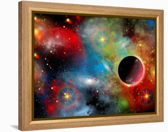 Artist's Concept Illustrating Our Beautiful Cosmic Universe-Stocktrek Images-Framed Premier Image Canvas