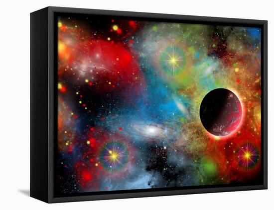 Artist's Concept Illustrating Our Beautiful Cosmic Universe-Stocktrek Images-Framed Premier Image Canvas