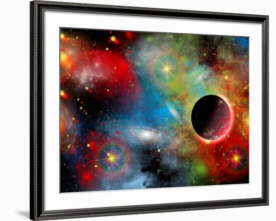 Artist's Concept Illustrating Our Beautiful Cosmic Universe-Stocktrek Images-Framed Premium Photographic Print