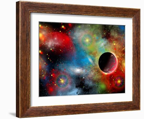 Artist's Concept Illustrating Our Beautiful Cosmic Universe-Stocktrek Images-Framed Photographic Print