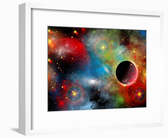 Artist's Concept Illustrating Our Beautiful Cosmic Universe-Stocktrek Images-Framed Photographic Print