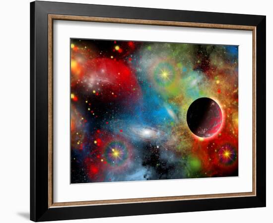 Artist's Concept Illustrating Our Beautiful Cosmic Universe-Stocktrek Images-Framed Photographic Print